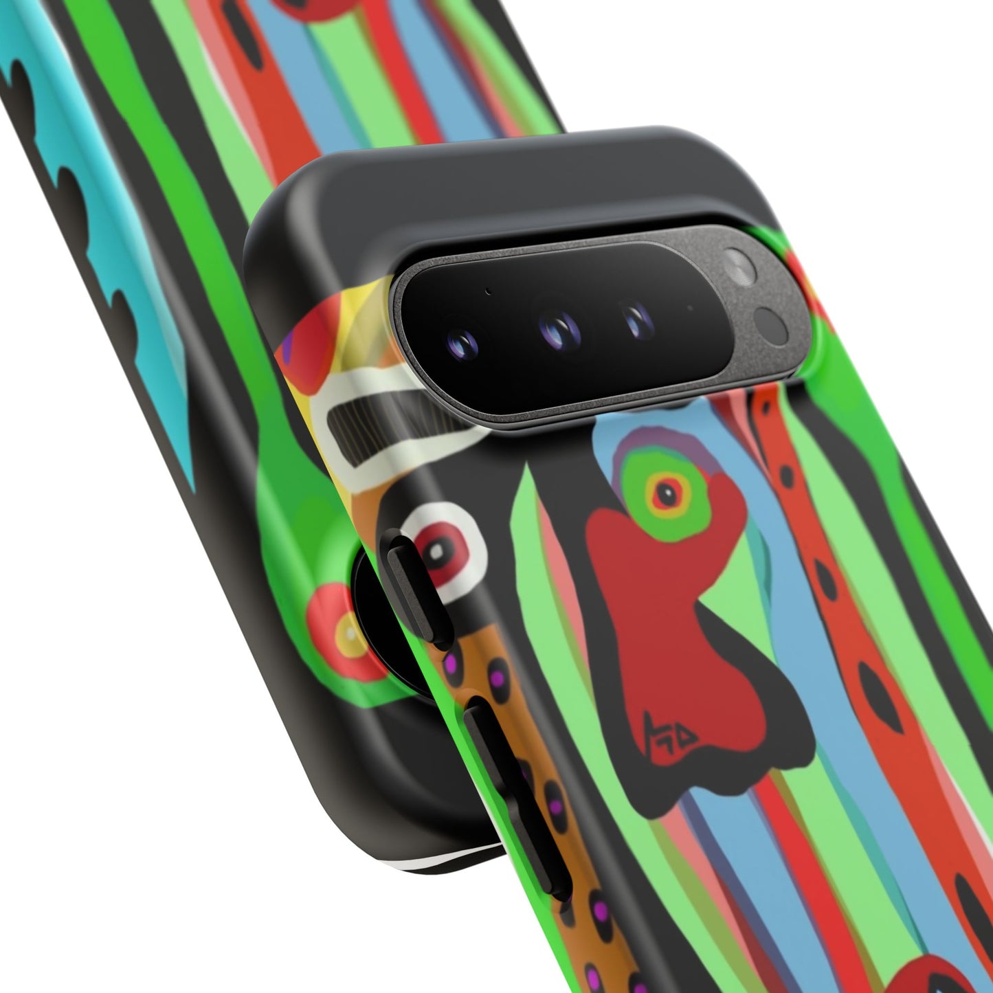 CRAZY.   Tribal Face Phone Case — Colorful Modern Art iPhone Cover