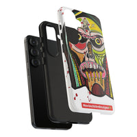 KUNTA.  Abstract Tribal Skull Phone Case — Colorful Street Art Protective Cover