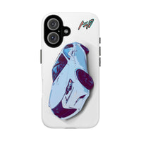 Melvin White Sports Car Phone Case - Retro Pop Art Supercar Protective Tough Case