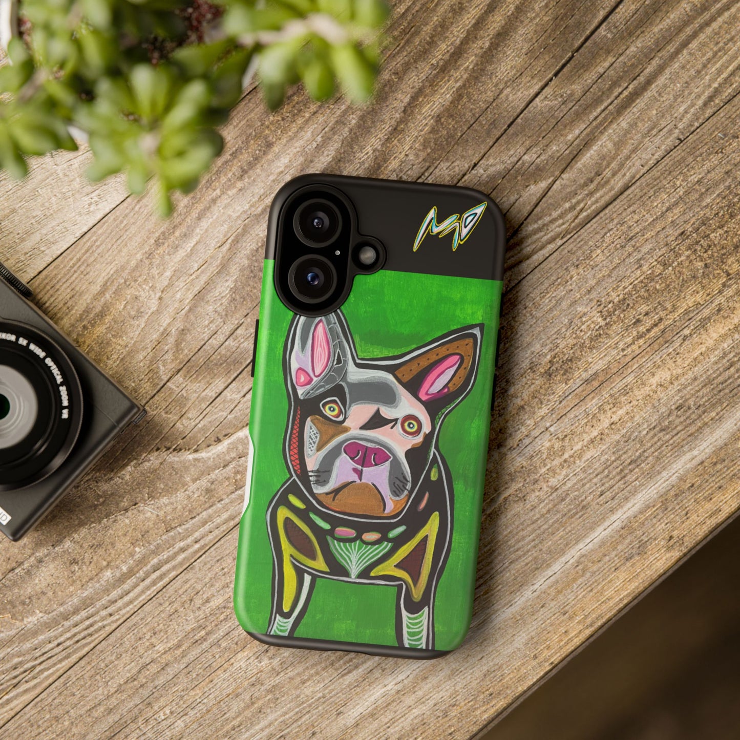 FRENCHIE  Art Phone Case – Colorful Pop Dog iPhone Cover