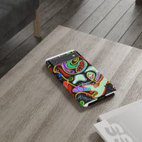 CRAZY4  Abstract Neon Skull Phone Case — Colorful Psychedelic Protective Cover
