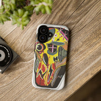 VINCENT.  Skull Riot Phone Case – Colorful Abstract Horror Art Protective Cover