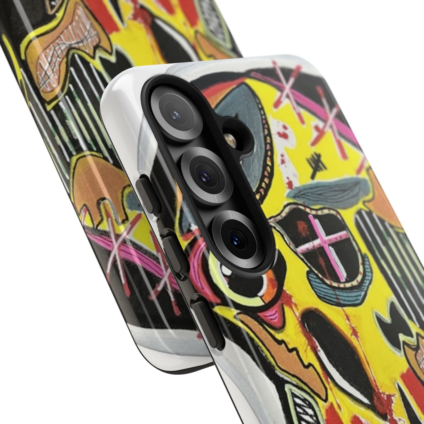 VINCENT.  Skull Riot Phone Case – Colorful Abstract Horror Art Protective Cover