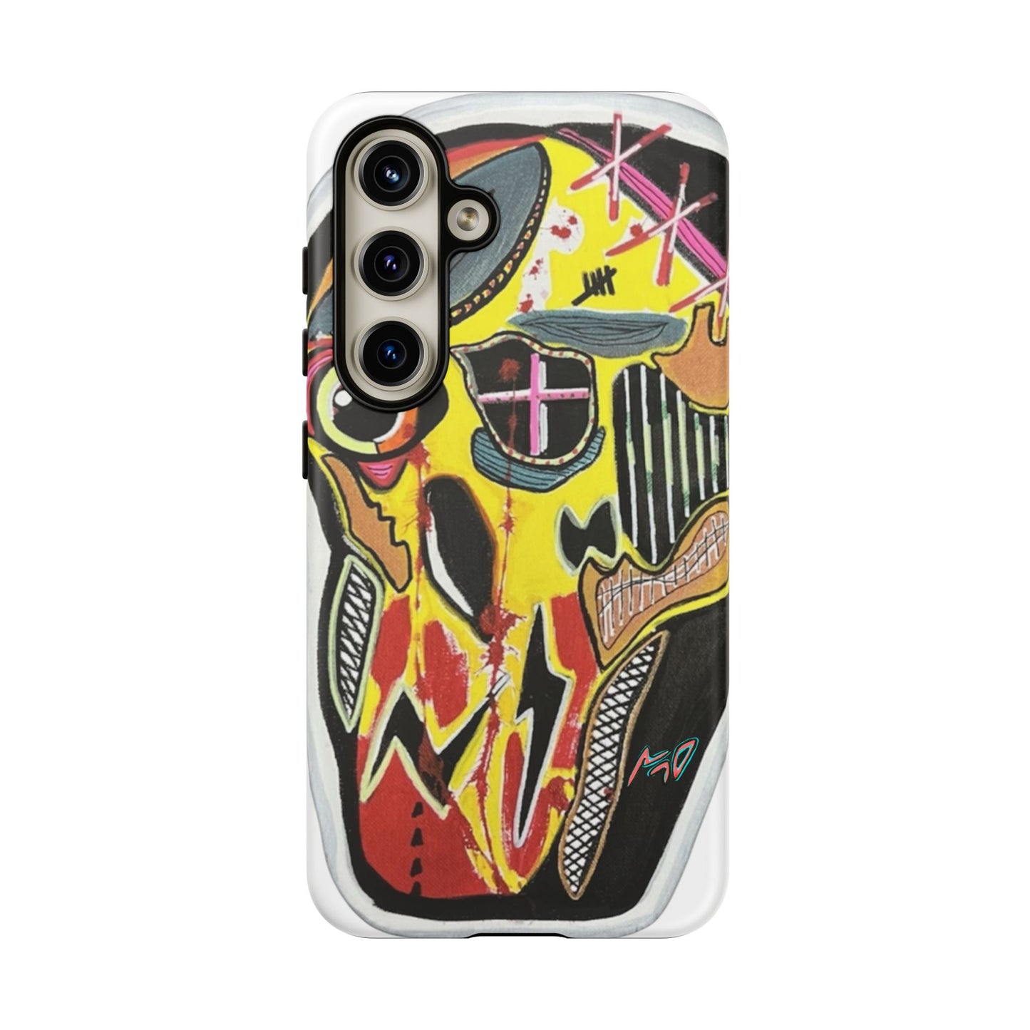 VINCENT.  Skull Riot Phone Case – Colorful Abstract Horror Art Protective Cover