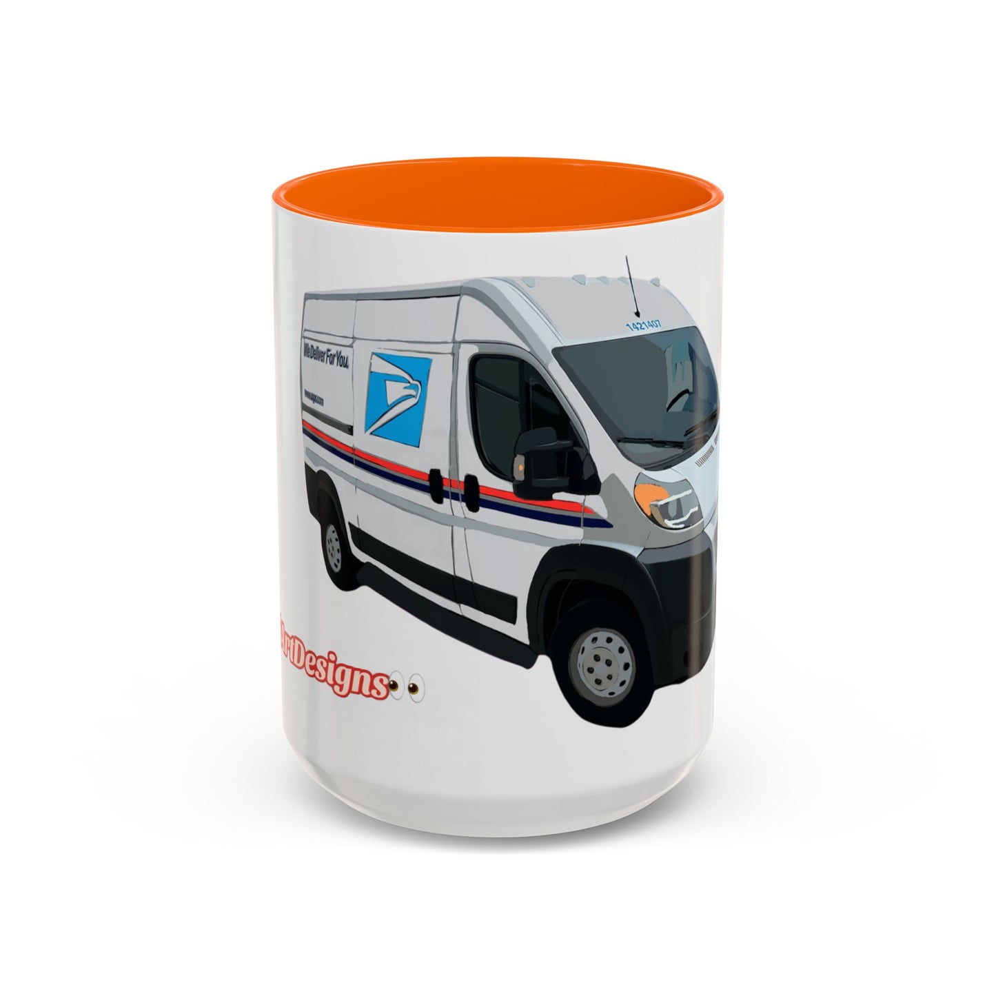 PROMASTER.  Coffee Mug — Postal Delivery Van Illustration