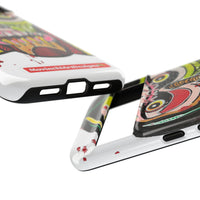 KUNTA.  Abstract Tribal Skull Phone Case — Colorful Street Art Protective Cover