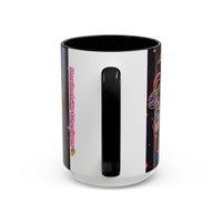 Psychedelic RYDER2.0   Space Goat Accent Coffee Mug — Colorful Cosmic Animal Art (11/15oz)