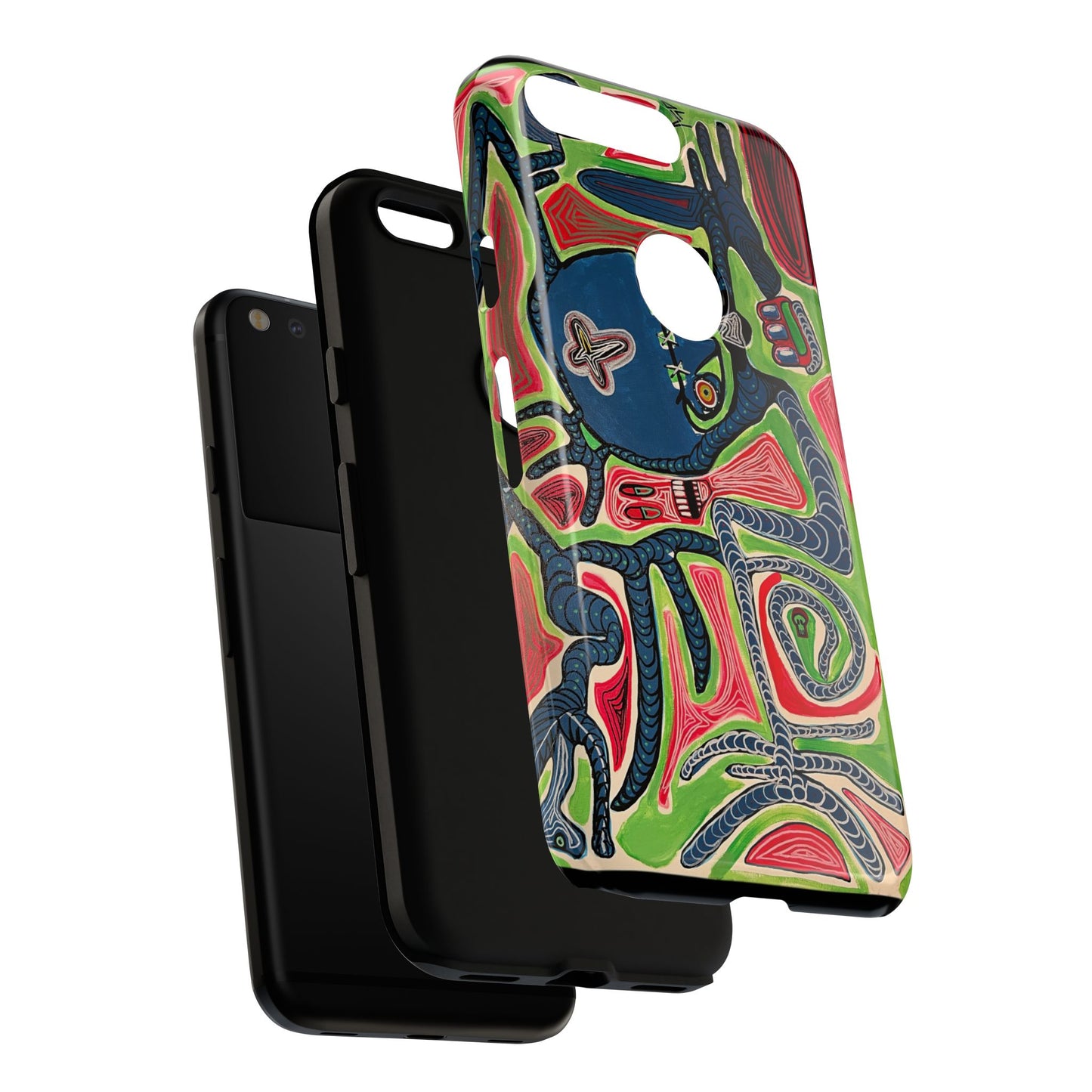 Abstract AFTERLIFE Phone Case — Bold Psychedelic Music Art