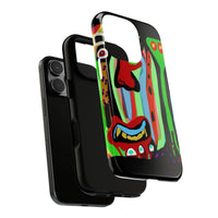 CRAZY.   Tribal Face Phone Case — Colorful Modern Art iPhone Cover
