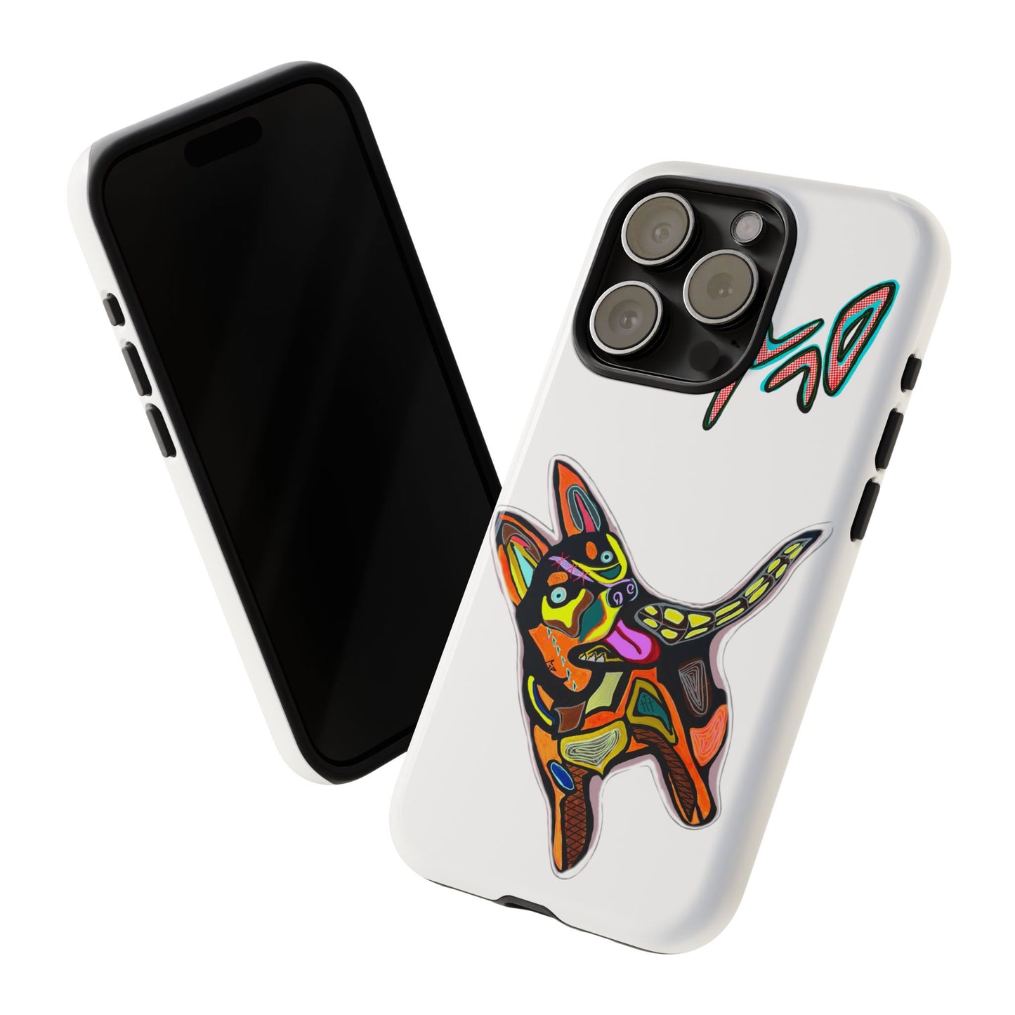HUSKY  Colorful Abstract Dog Phone Case — 'MAD' Signature Protective Case