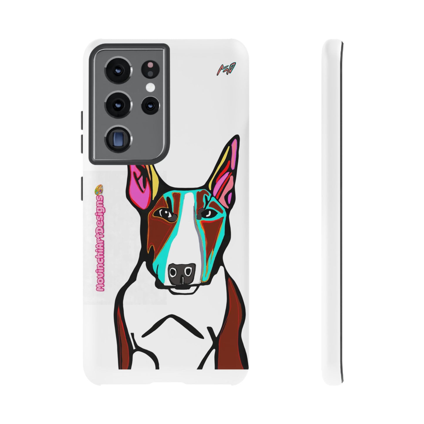 MR Bull Terrier Phone Case — Colorful Pop Art Tough Cases for Dog Lovers