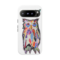 Colorful Owl Phone Case — Artistic Owl Illustration Tough Case
