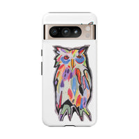 Colorful Owl Phone Case — Artistic Owl Illustration Tough Case