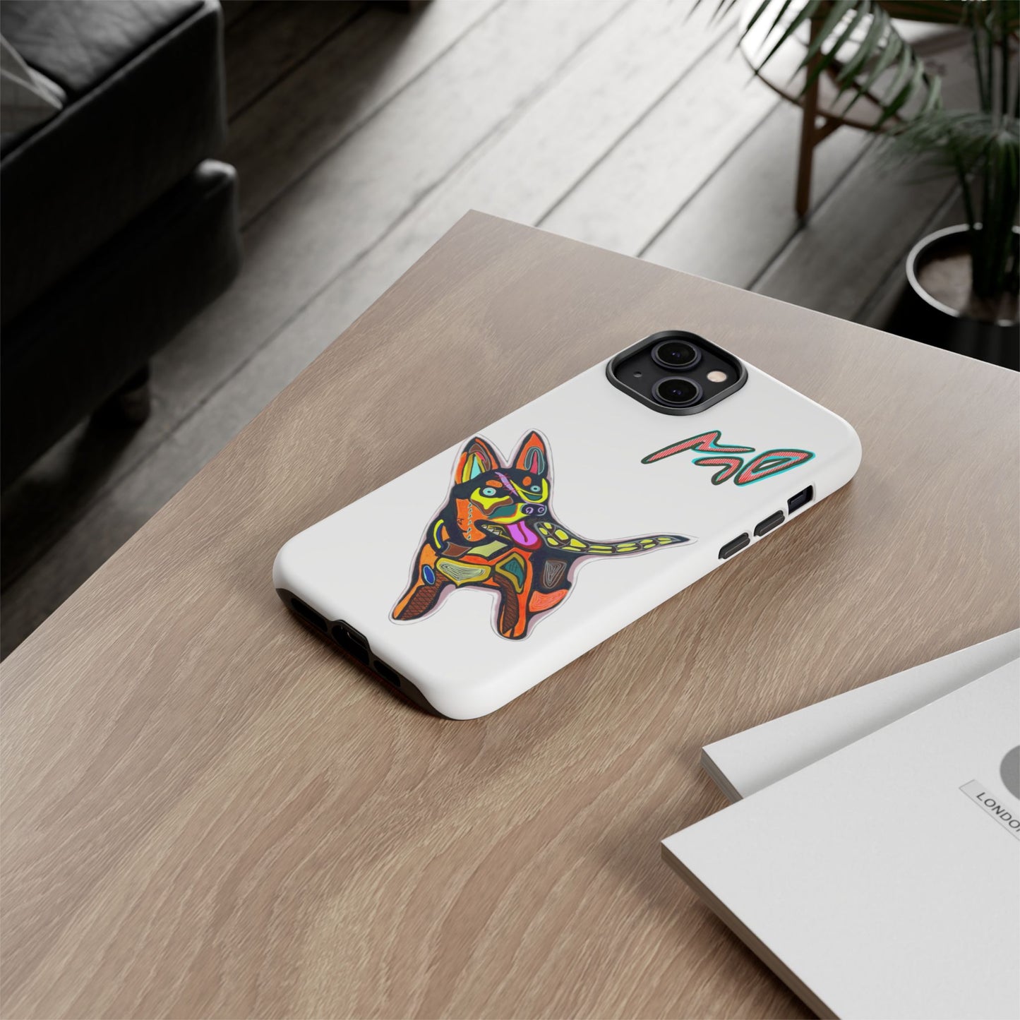 HUSKY  Colorful Abstract Dog Phone Case — 'MAD' Signature Protective Case