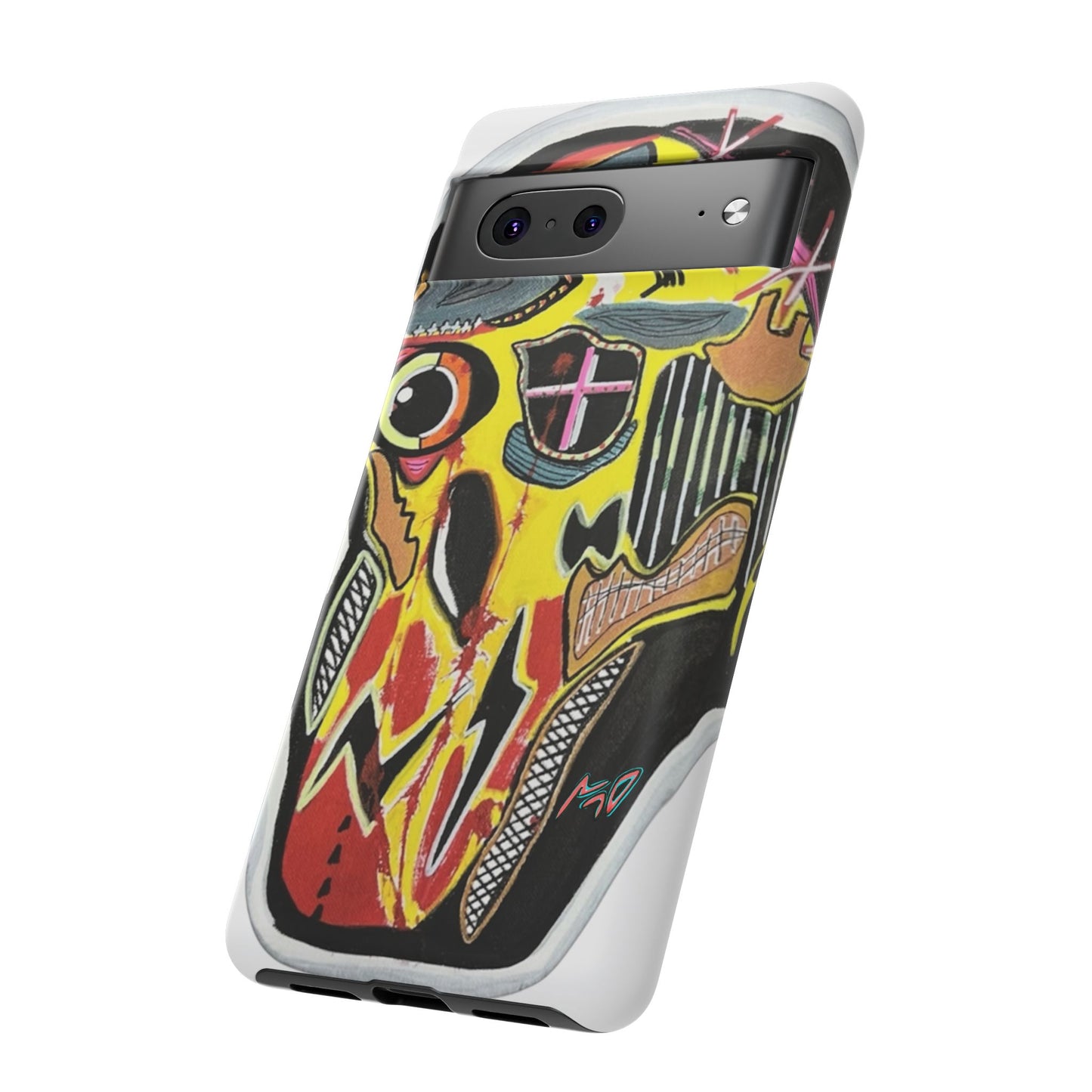 VINCENT.  Skull Riot Phone Case – Colorful Abstract Horror Art Protective Cover
