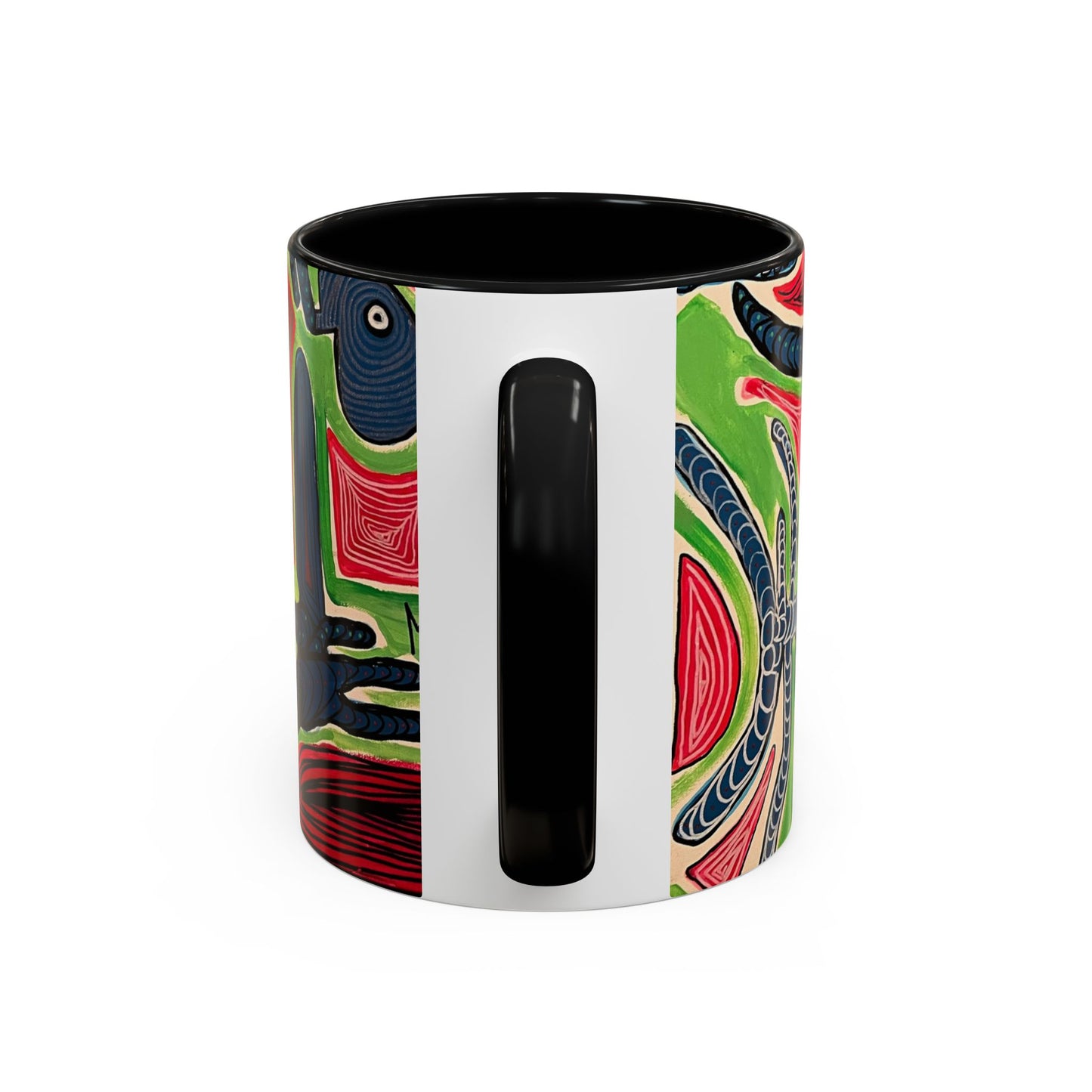 AFTER LIFE2.0  Abstract Neon Doodle Coffee Mug — Colorful Surreal Art Accent Mug (11/15oz)