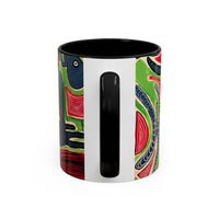 AFTER LIFE2.0  Abstract Neon Doodle Coffee Mug — Colorful Surreal Art Accent Mug (11/15oz)