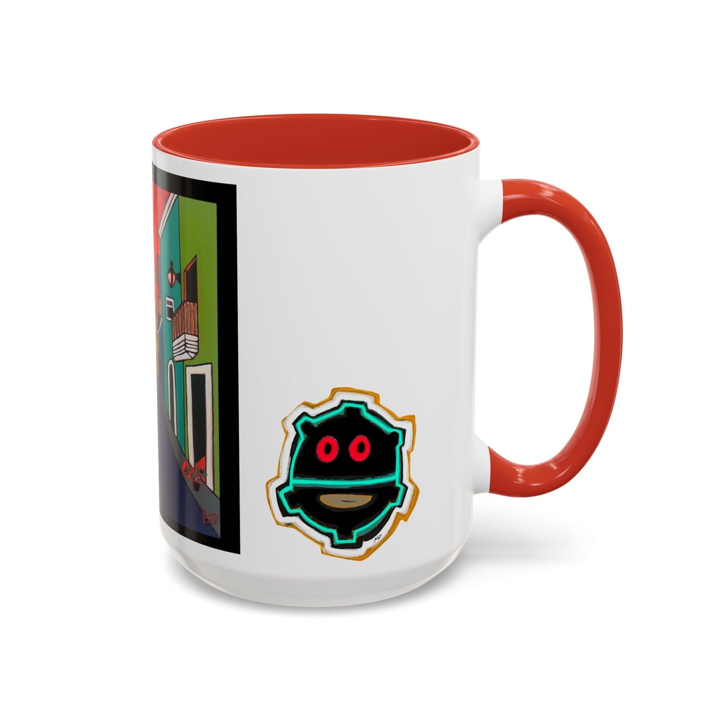 SAN JUAN.  Colorful Street Art Coffee Mug — Vibrant Alleyway & Playful Emblem Accent Mug