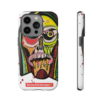 KUNTA.  Abstract Tribal Skull Phone Case — Colorful Street Art Protective Cover