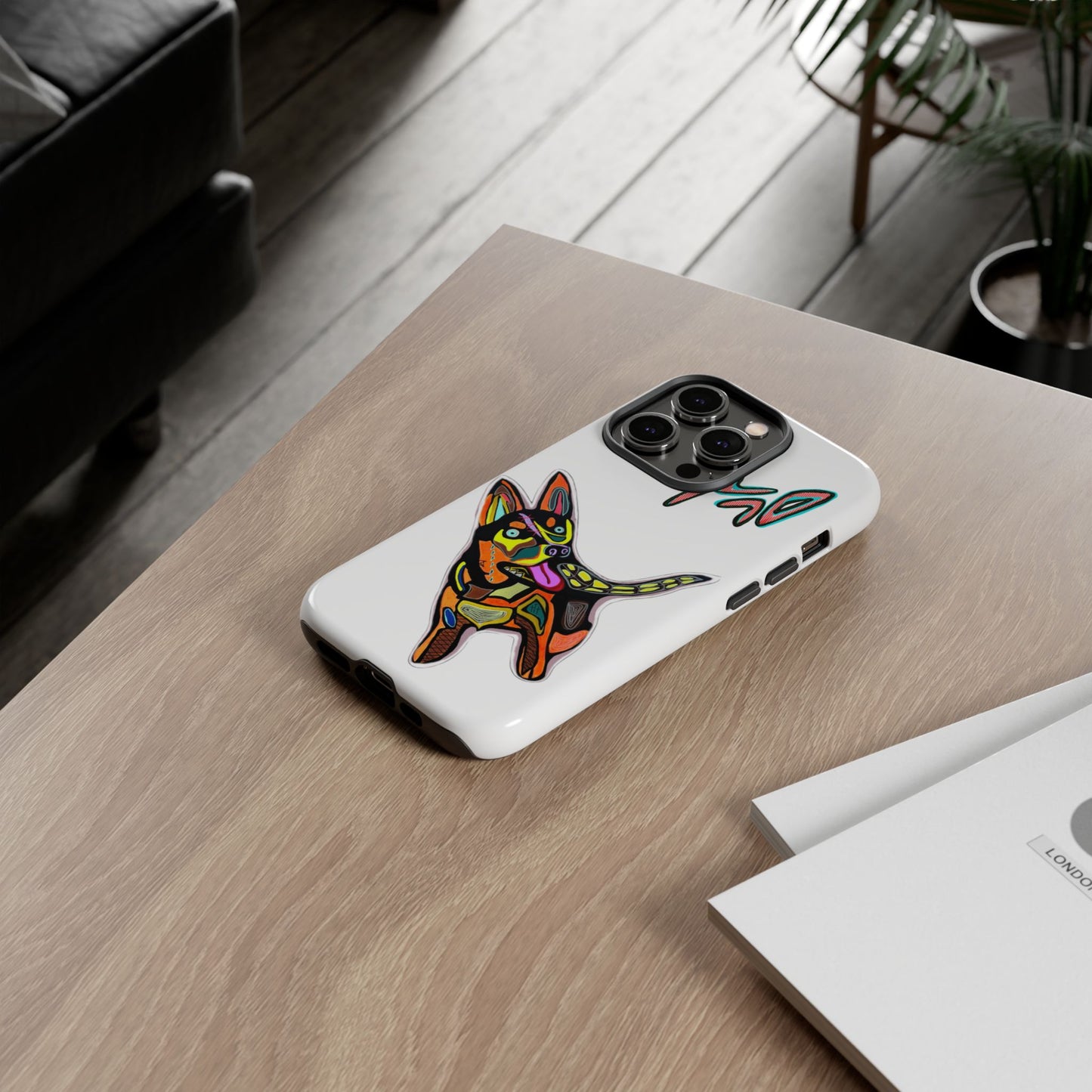 HUSKY  Colorful Abstract Dog Phone Case — 'MAD' Signature Protective Case