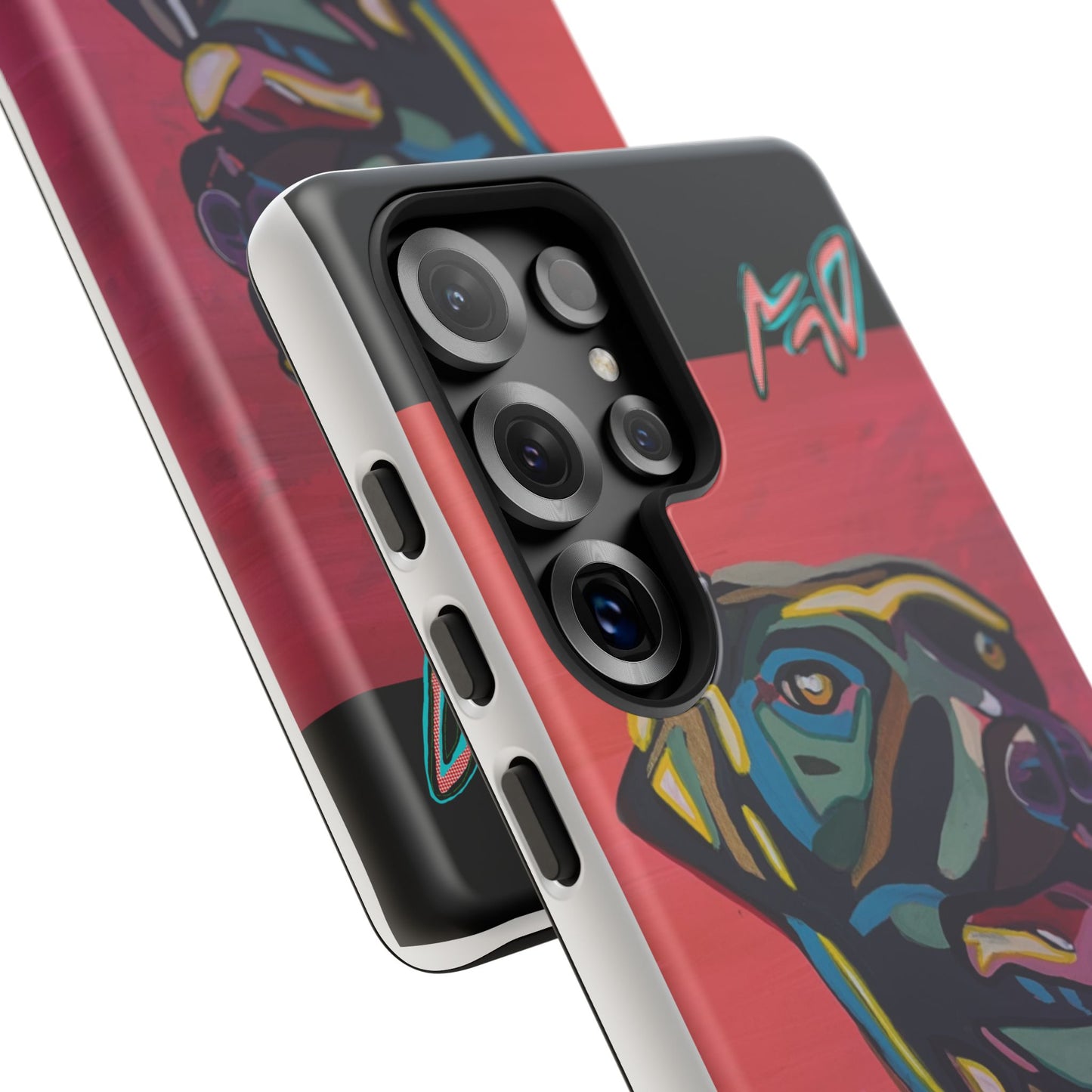Colorful Pit LABRADOR Tough Phone Case — Vibrant Pop Art Dog Design