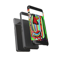 CRAZY.   Tribal Face Phone Case — Colorful Modern Art iPhone Cover