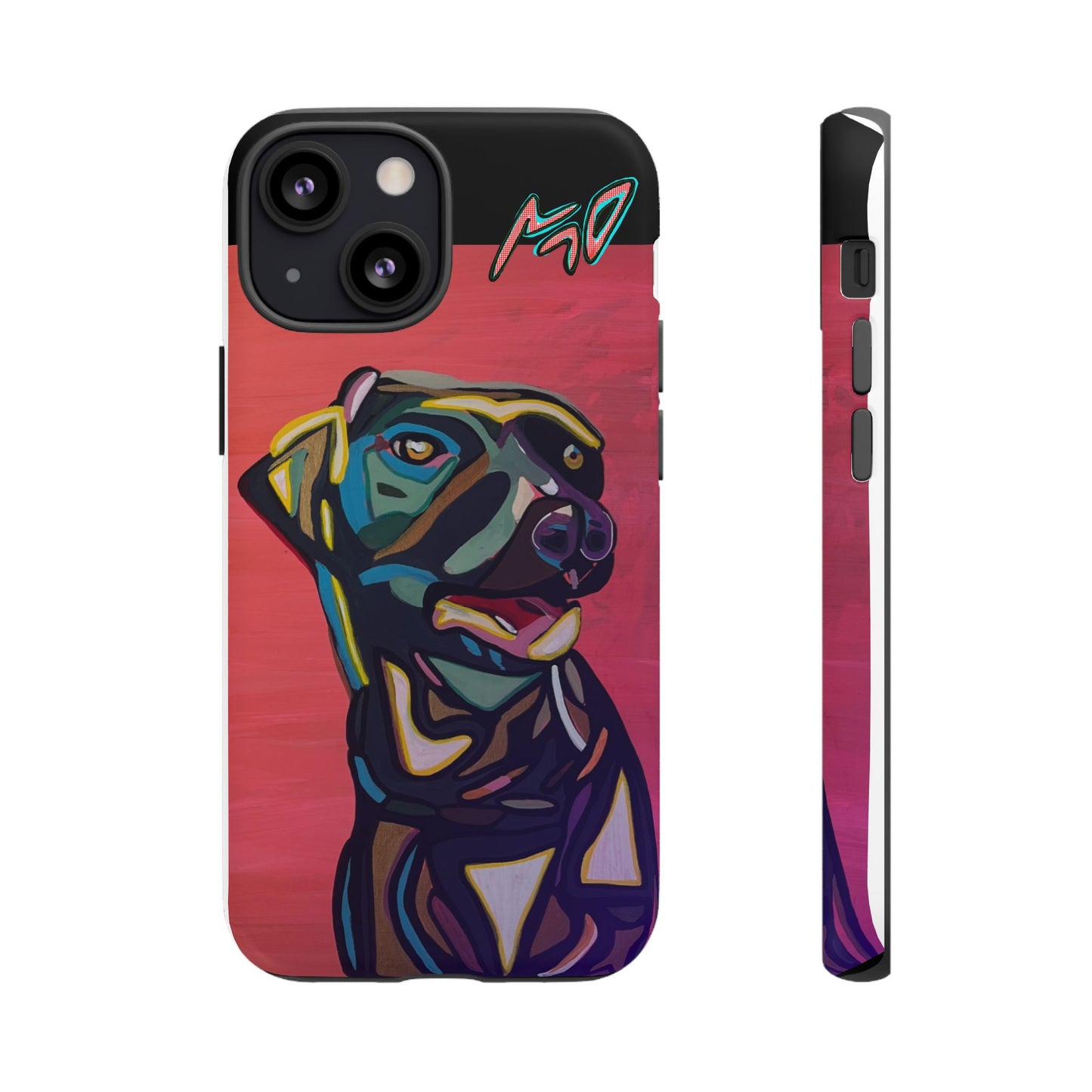 Colorful Pit LABRADOR Tough Phone Case — Vibrant Pop Art Dog Design