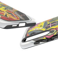 VINCENT.  Skull Riot Phone Case – Colorful Abstract Horror Art Protective Cover