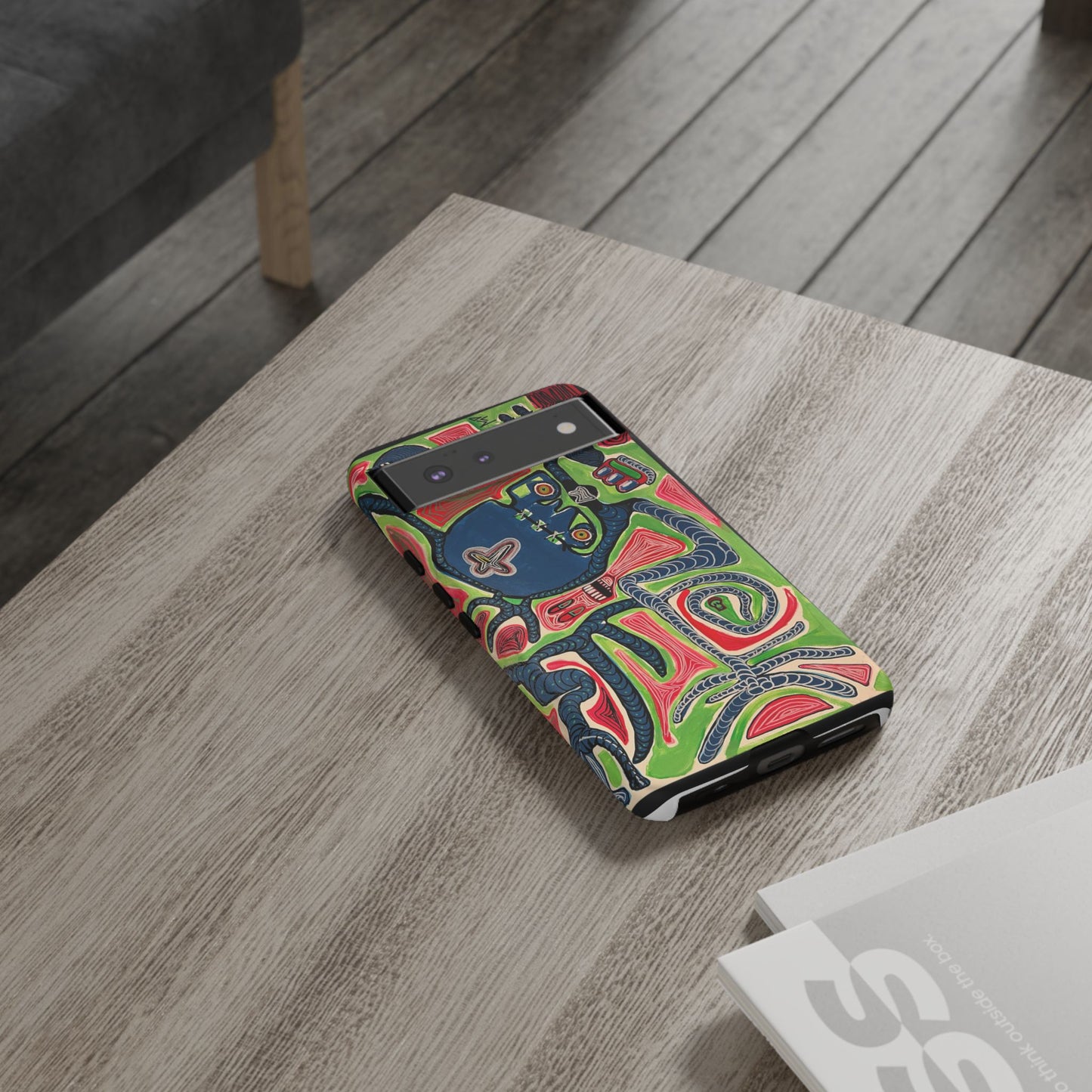 Abstract AFTERLIFE Phone Case — Bold Psychedelic Music Art