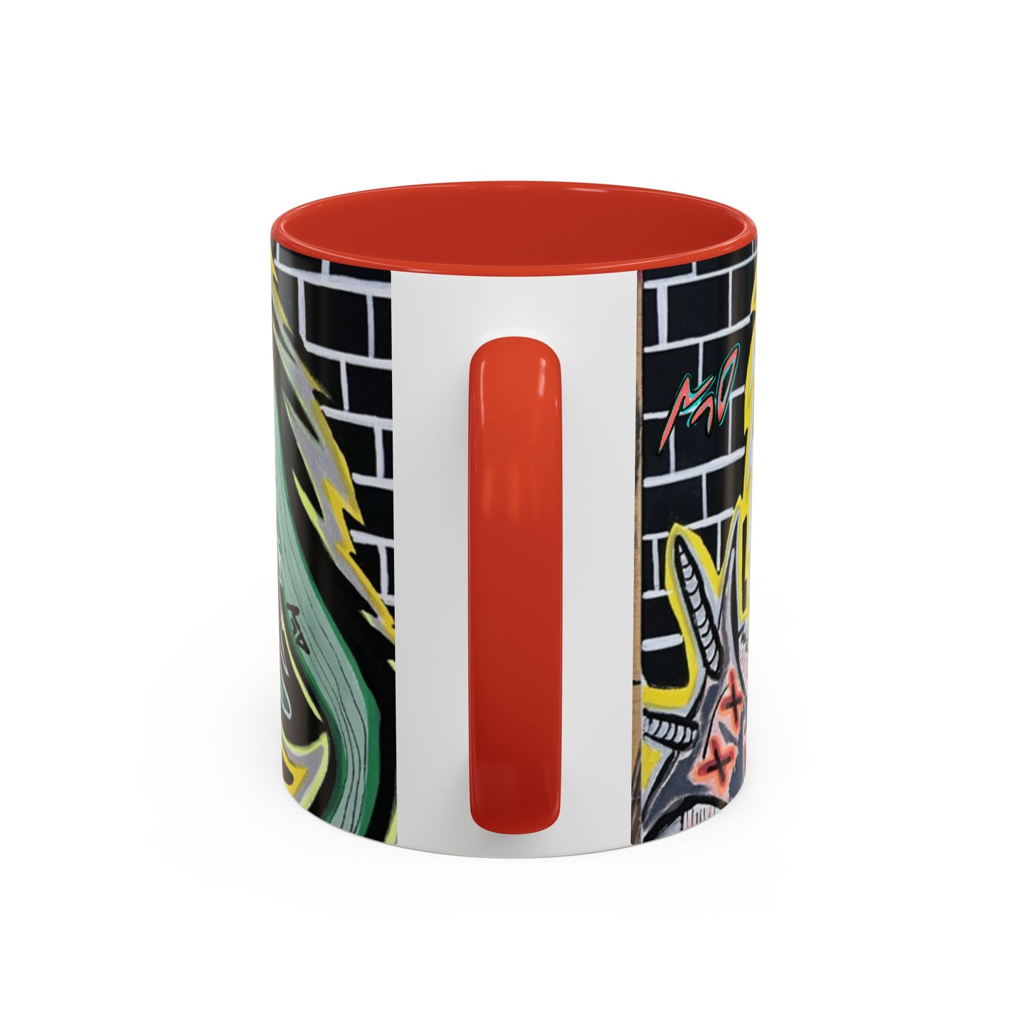 CHUPACABRAS.  Green Monster Art Coffee Mug — Spooky Neon Creature Accent Mug (11/15oz)