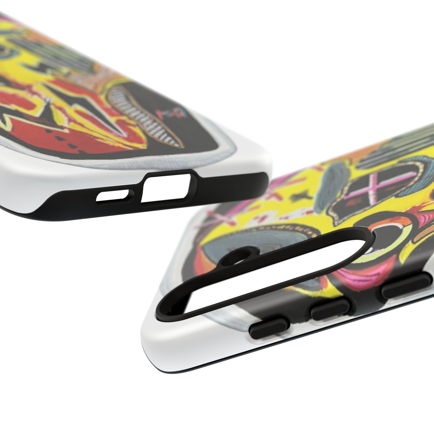 VINCENT.  Skull Riot Phone Case – Colorful Abstract Horror Art Protective Cover