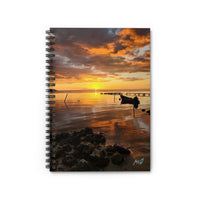 Sunset Harbor Spiral Notebook — Lined Journal for Travel, Reflection & Beach Lovers
