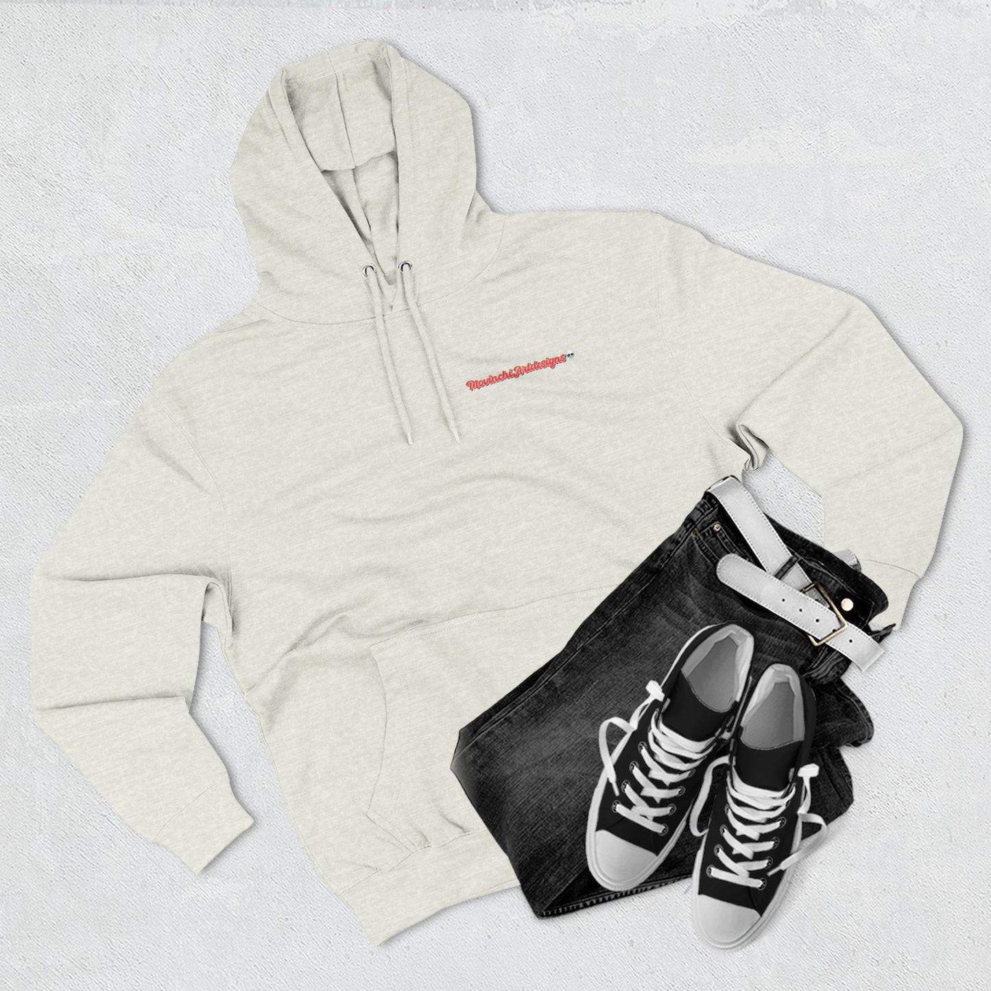 HEART ATTACK  Abstract Psyche Hoodie — Colorful Three-Panel Back Art Fleece Hoodie
