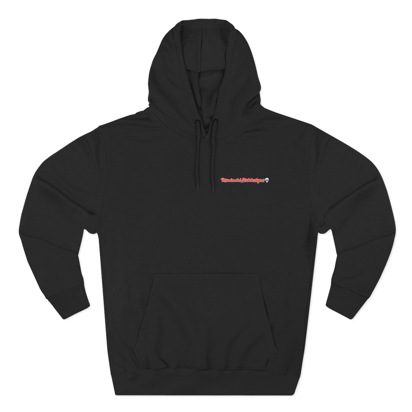 HEART ATTACK  Abstract Psyche Hoodie — Colorful Three-Panel Back Art Fleece Hoodie