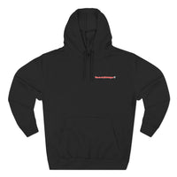 HEART ATTACK  Abstract Psyche Hoodie — Colorful Three-Panel Back Art Fleece Hoodie