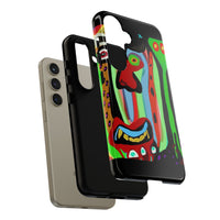 CRAZY.   Tribal Face Phone Case — Colorful Modern Art iPhone Cover