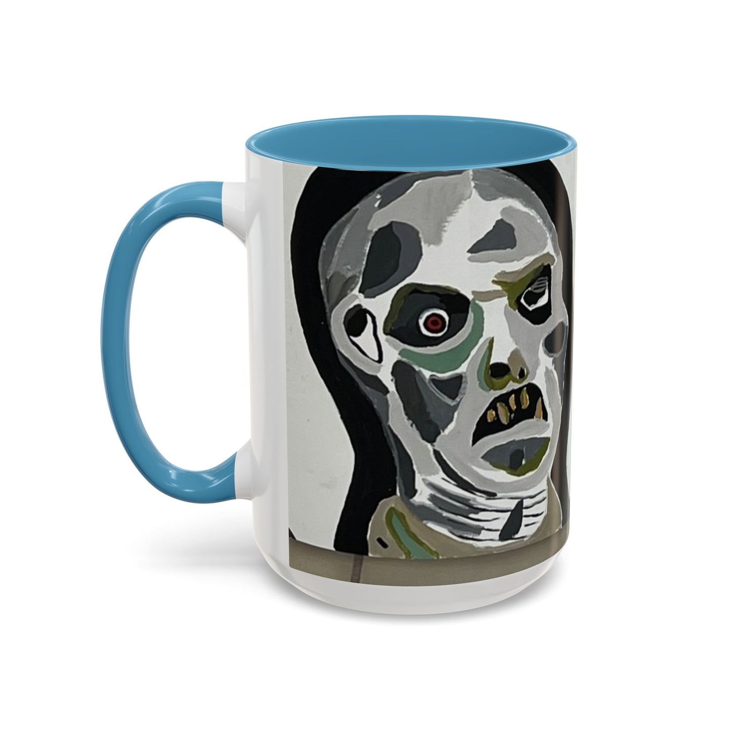3 amigos2.0 Zombie Skull Coffee Mug — Spooky Horror Accent Mug (11/15 oz)