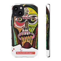 KUNTA.  Abstract Tribal Skull Phone Case — Colorful Street Art Protective Cover
