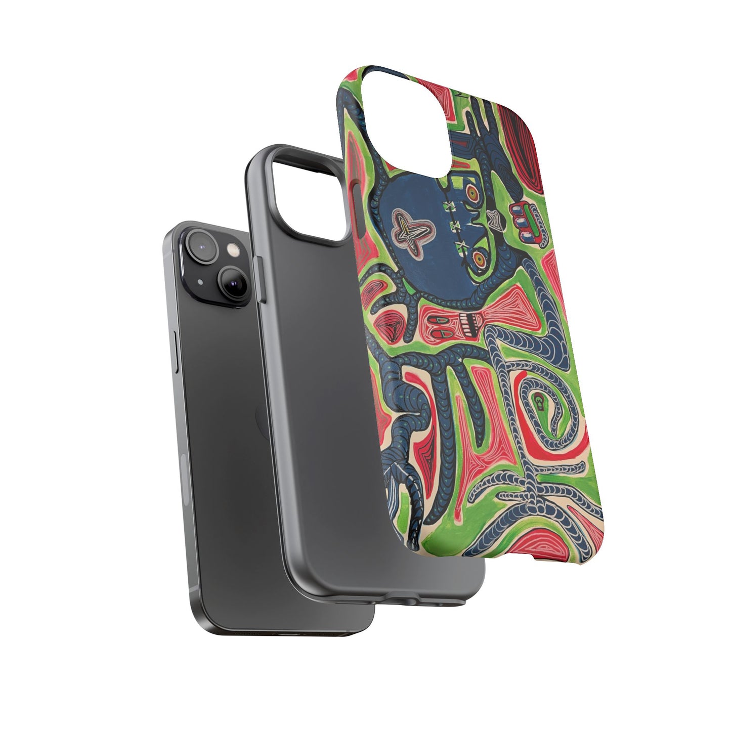 Abstract AFTERLIFE Phone Case — Bold Psychedelic Music Art