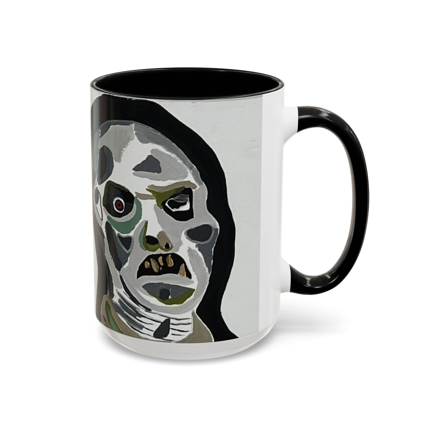 3 amigos Creepy Masked Faces Accent Coffee Mug – Horror Art 11/15oz