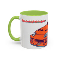 Racing Supra Accent Coffee Mug (11/15oz) — Orange Drift Car Design