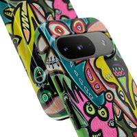 CONCERT  Abstract Graffiti Phone Case — Colorful Street Art Tough Cases