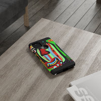 CRAZY.   Tribal Face Phone Case — Colorful Modern Art iPhone Cover