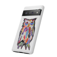 Colorful Owl Phone Case — Artistic Owl Illustration Tough Case