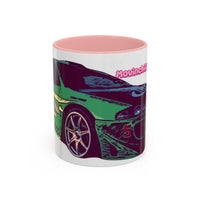 Coffee Mug —ECLIPSE  Neon Sports Car Design with "MovinchiArtDesigns" Logo