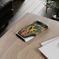 VINCENT.  Skull Riot Phone Case – Colorful Abstract Horror Art Protective Cover