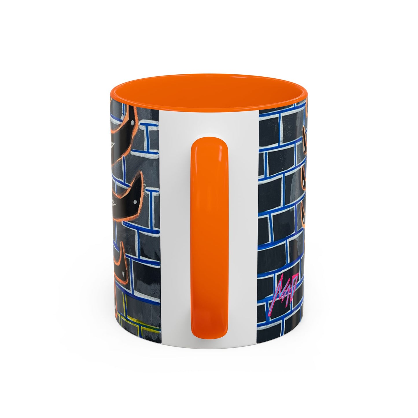 Abstract Street-Art Eye Coffee Mug — Colorful Graffiti Accent Mug (11/15 oz)