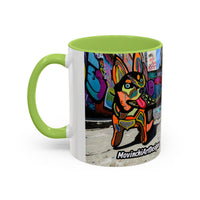 Colorful Pop Art Dog Accent Coffee Mug — Vibrant French Bulldog Design (11/15 oz)