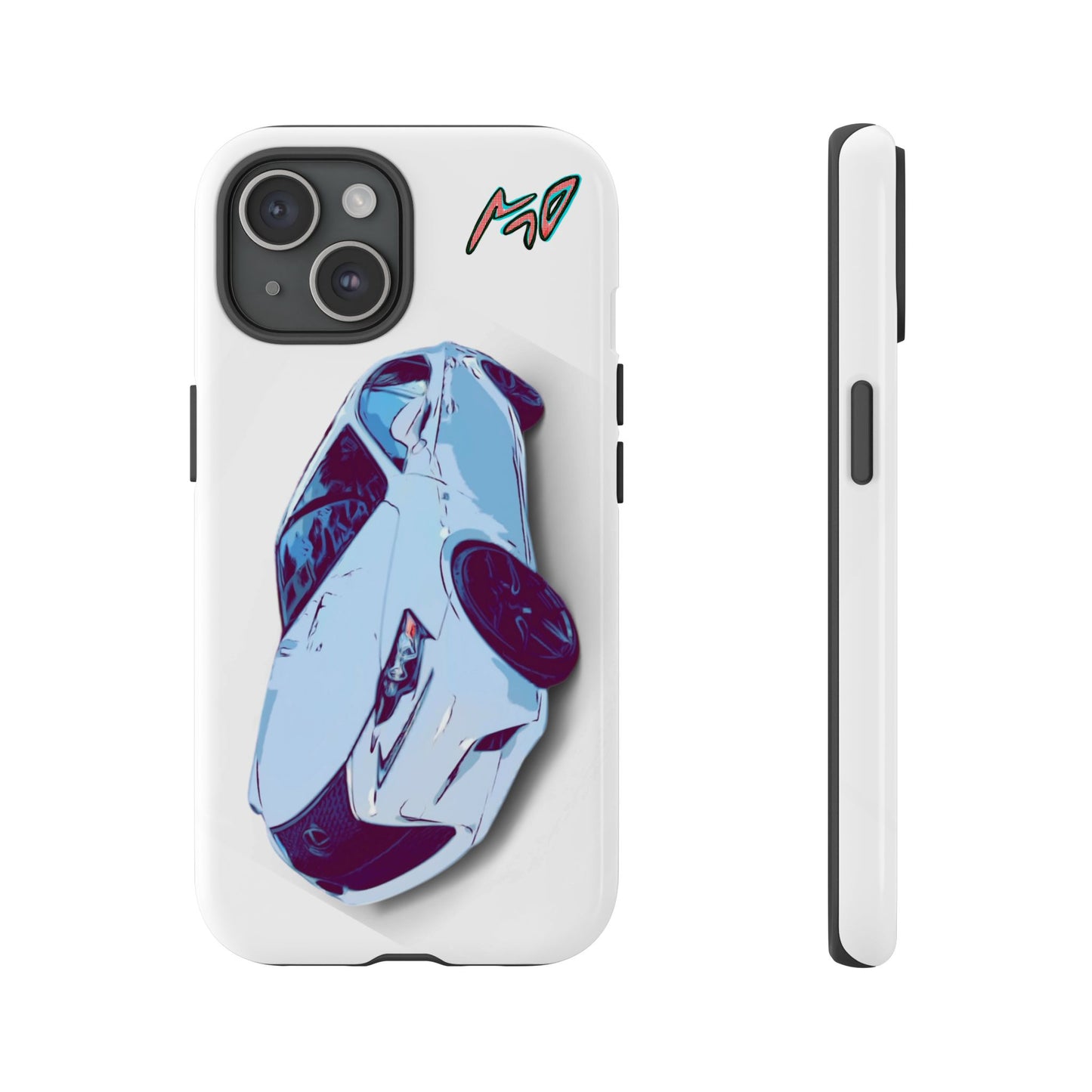 Melvin White Sports Car Phone Case - Retro Pop Art Supercar Protective Tough Case