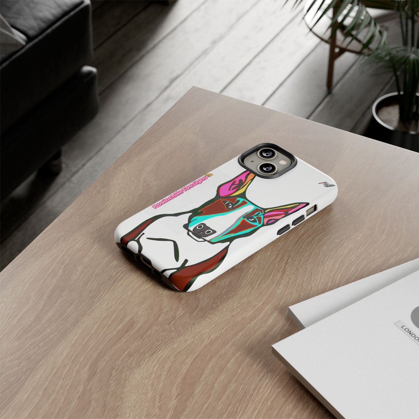 MR Bull Terrier Phone Case — Colorful Pop Art Tough Cases for Dog Lovers